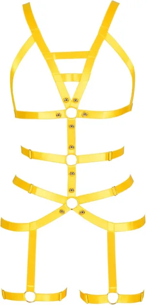 Women's Full Body Harness Garter Belt Stockings Lingerie Elastic Suspender belt