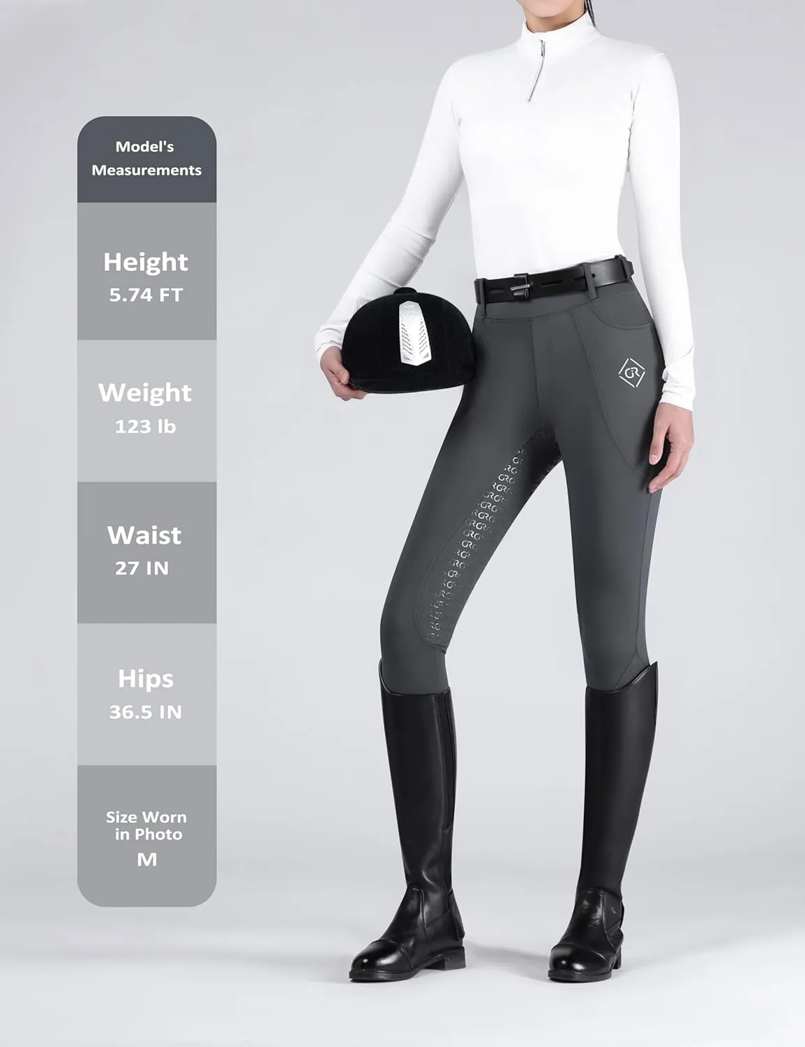 Women's Full Seat Riding Tights Horse Riding Pants Schooling Tights Equestrian Breeches Horseback Riding Pants