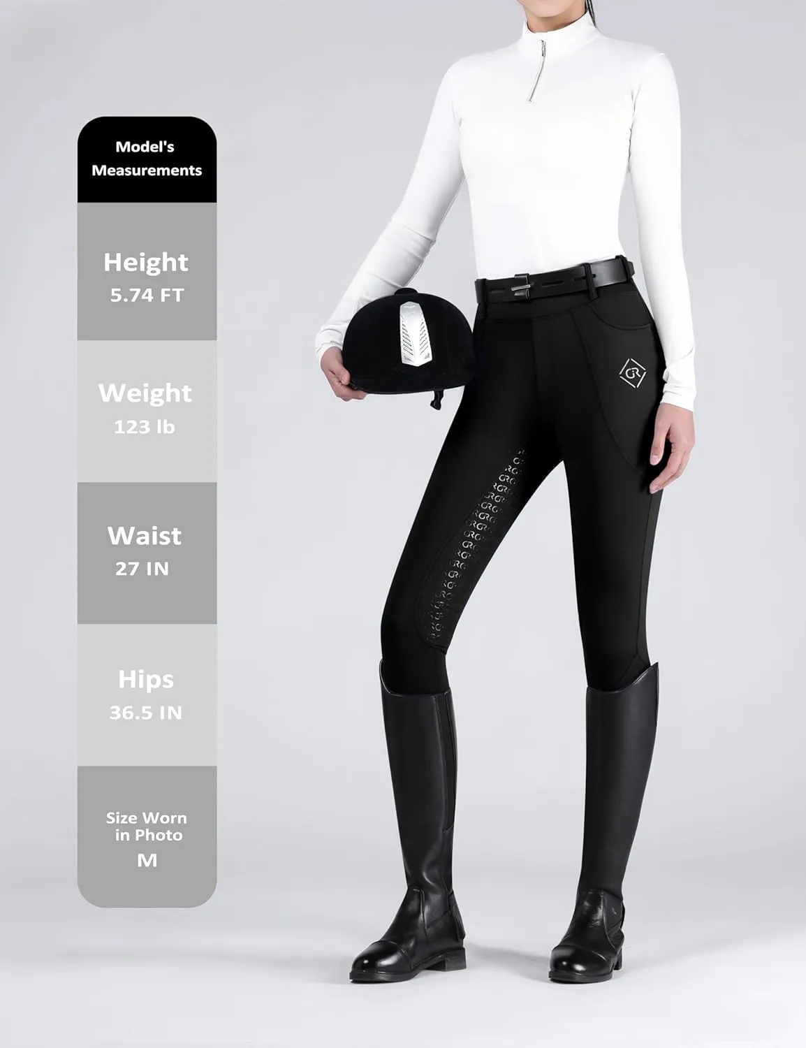 Women's Full Seat Riding Tights Horse Riding Pants Schooling Tights Equestrian Breeches Horseback Riding Pants
