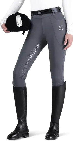 Women's Full Seat Riding Tights Horse Riding Pants Schooling Tights Equestrian Breeches Horseback Riding Pants