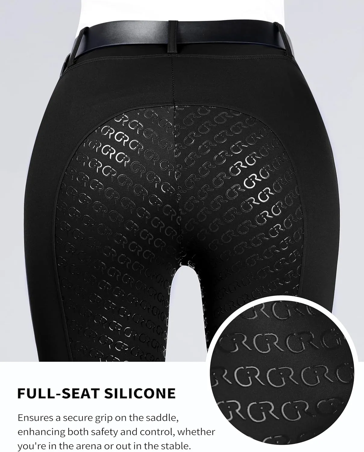 Women's Full Seat Riding Tights Horse Riding Pants Schooling Tights Equestrian Breeches Horseback Riding Pants