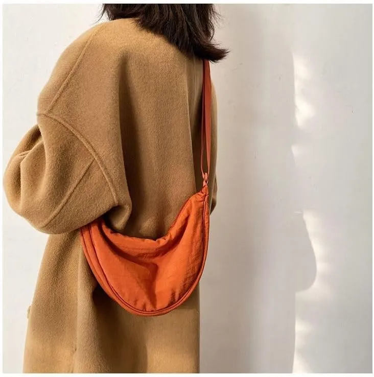 Women's Half-moon Small Suspender Cross-body Bag Half-moon Shoulder Bag Grunge Bag