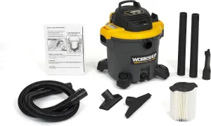 WORKSHOP Wet/Dry Vacs Shop Vacuum WS1200VA 12-Gallon 5.0 Peak HP General Purpose Wet Dry Vacuum Cleaner with Filter, Dust Bag, Hose and Attachments for Home, Workshop and Jobsite Cleaning