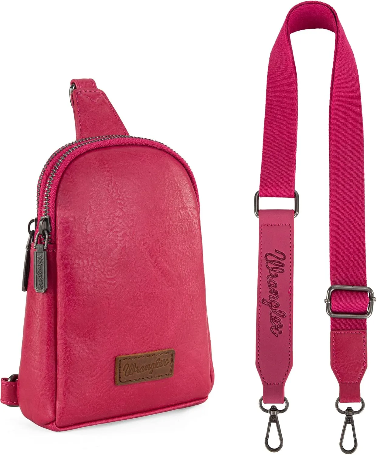 Wrangler Small Crossbody Sling Bags for Women Fanny Packs Chest Bag for Travel - Mother Day Gift