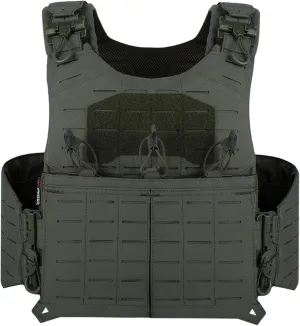 YAKEDA Tactical Weighted Vest With Quick Release Buckle Airsoft Outdoor Vest Back Ziiper Combination with Backpack