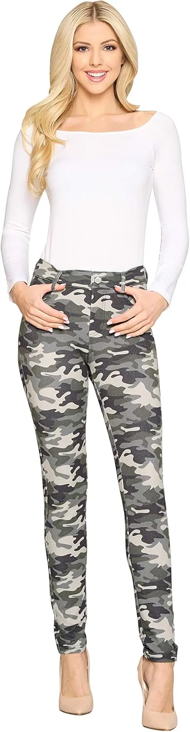 YELETE Women's Basic Five Pocket Stretch Jegging Tights Pants