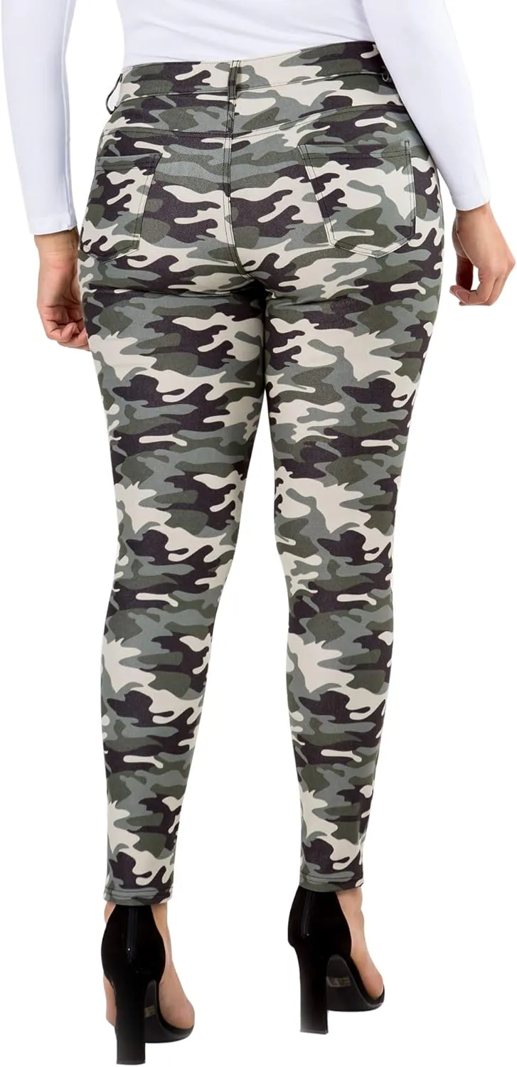 YELETE Women's Basic Five Pocket Stretch Jegging Tights Pants