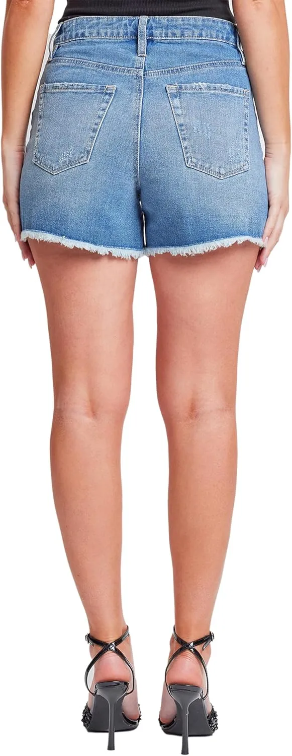 YMI Women's Mom Fit Festival Shorts-Aurora Collection