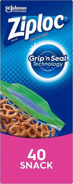 Ziploc Snack Bags, 40 CT